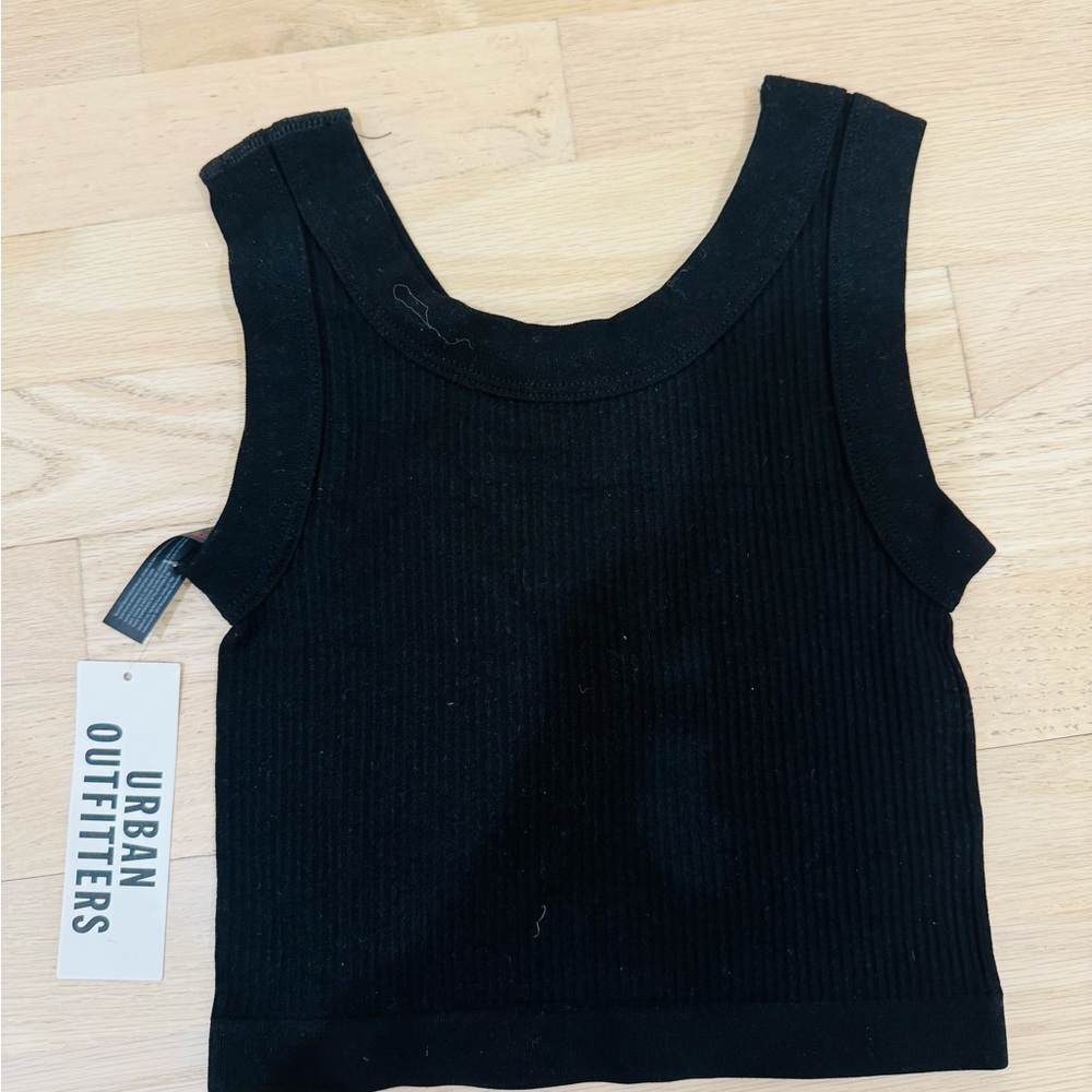 Urban Outfitters Black Ribbed Tank Top